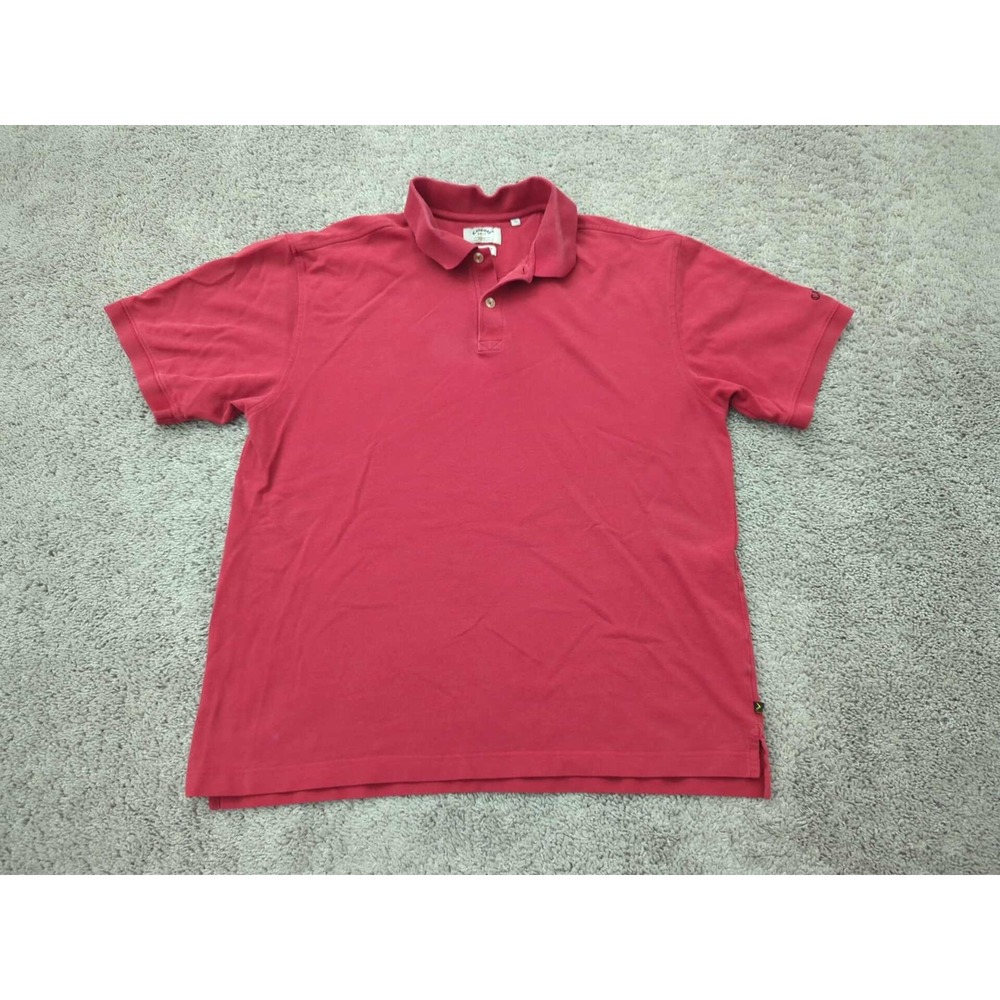 Callaway Polo Shirt Mens XL Red Short‎ Sleeve 100% Cotton Logo Golf Sport Casual